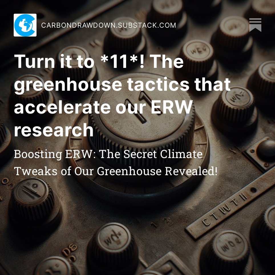 Carbon Drawdown Initiative (@carbon_drawdown) on Twitter photo Turn it to *11*! The greenhouse tactics that accelerate our ERW research 
We are thrilled to share in-depth data of the ambient climate in our Carbdown greenhouse, where we run hundreds of enhanced weathering experiments
carbon-drawdown.de/blog/2023-10-1… Turn it to *11*! The greenhouse tactics that accelerate our ERW research 
We are thrilled to share in-depth data of the ambient climate in our Carbdown greenhouse, where we run hundreds of enhanced weathering experiments
carbon-drawdown.de/blog/2023-10-1…