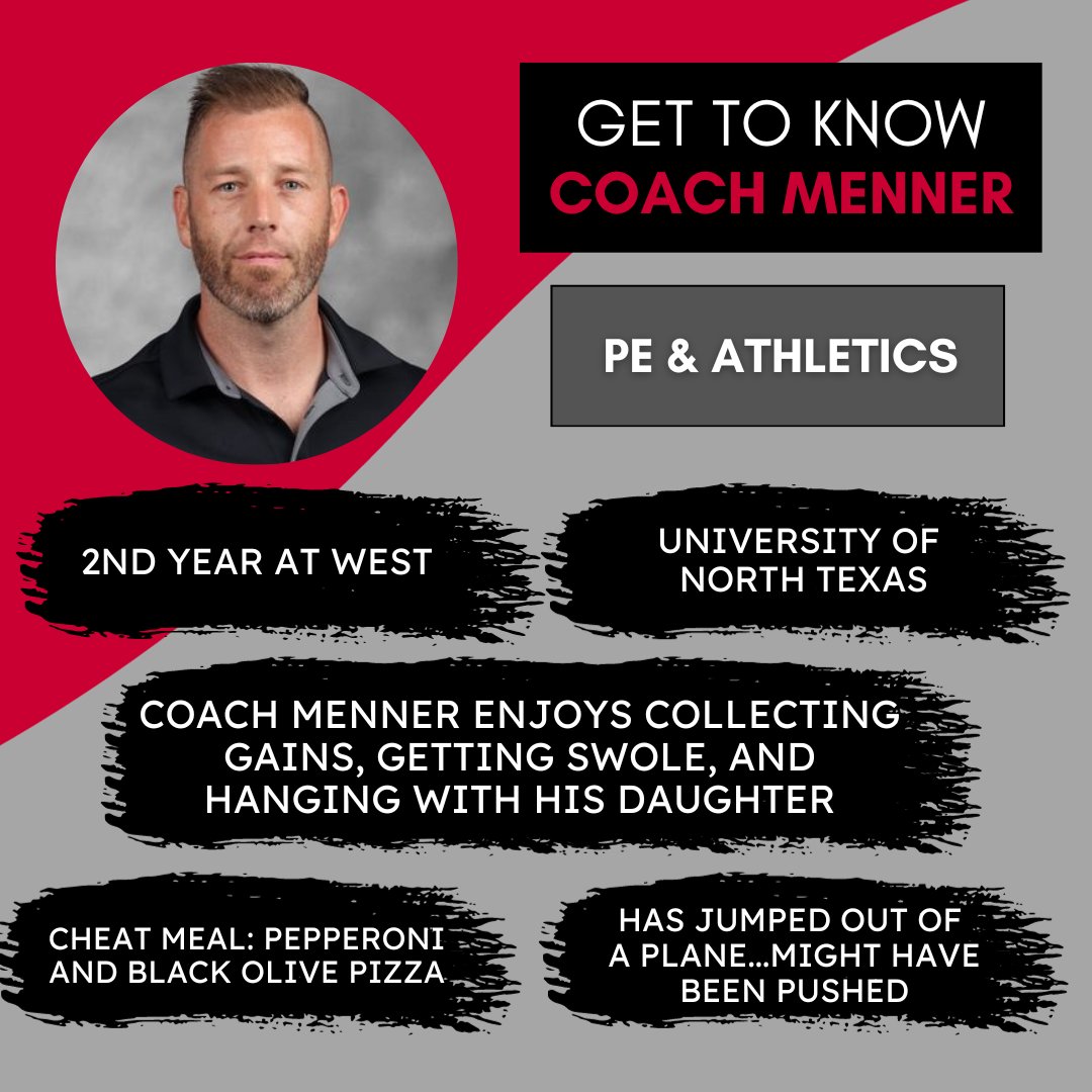 🏆 What's the deal y'all? It's <a href="/CoachMenner/">Coach Menner</a> on today's #WestSpotlight! #Westfam