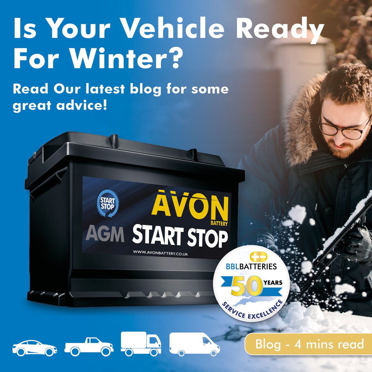 bblbatteries's tweet image. Did you know, that more breakdowns are reported due to flat batteries in the cold weather than any other issue? Our latest blog offers some great advice from the BBL Battery Experts &amp;gt; bit.ly/403w1eo
 
#BBLBatteries #BatteryExperts #GetReadyForWinter
