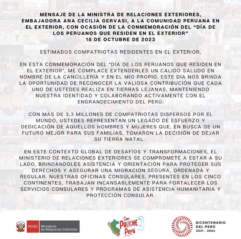 Cancillería Perú🇵🇪 tweet media