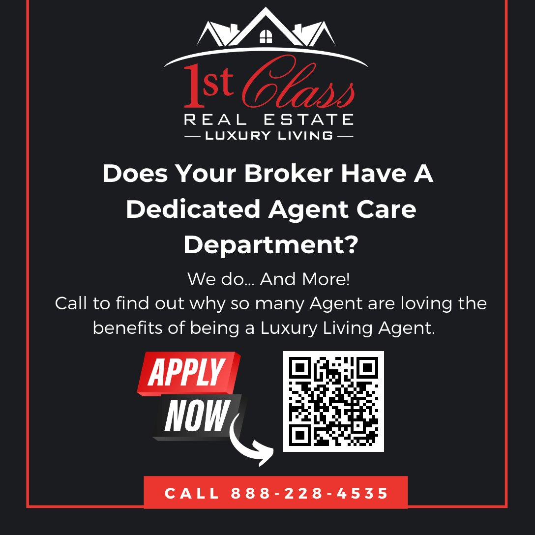 eracissej's tweet photo. Are you ready to join us and take your real estate career to the next level &amp; Join Us !?!

Apply by Scanning the QR Code in the image or call us at 888-228-4536  Mon- Fri. 9 am-5 pm 
⁠
#recruitment #careers #nowhiring #hiring #jobsearch #jobopportunity #jobopening #careerchange https://t.co/s7sCmztkIw