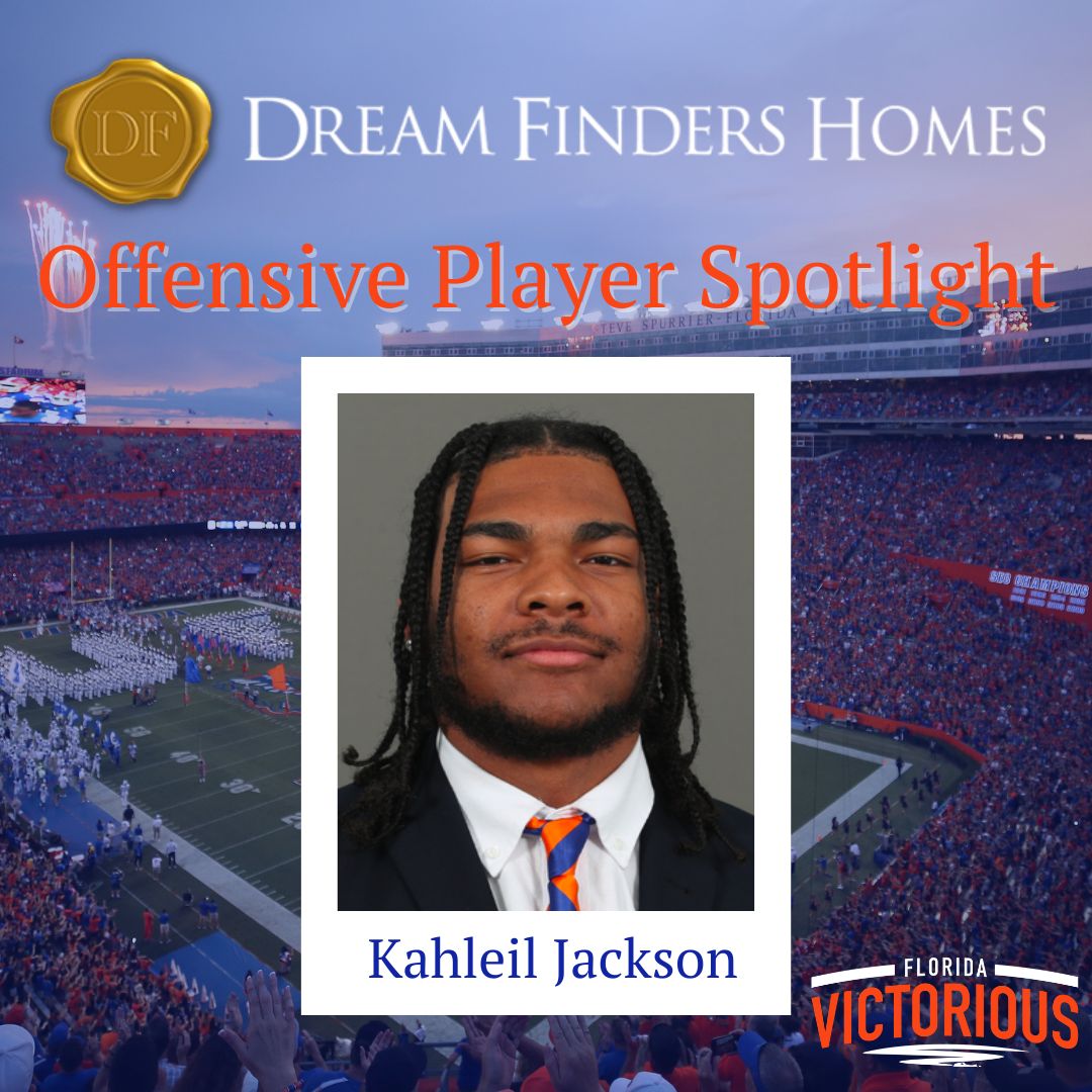 📣This week's Dream Finders Homes Offensive Player Spotlight is on Wide Receiver <a href="/Kayjay22times/">kjack 🃏</a>. Kahleil is from Hawthorne, FL. and a Redshirt Sophomore at UF. We're proud to have him as a Florida Victorious athlete!

A special thank you to <a href="/Dream_Finders/">Dream Finders Homes</a> for supporting