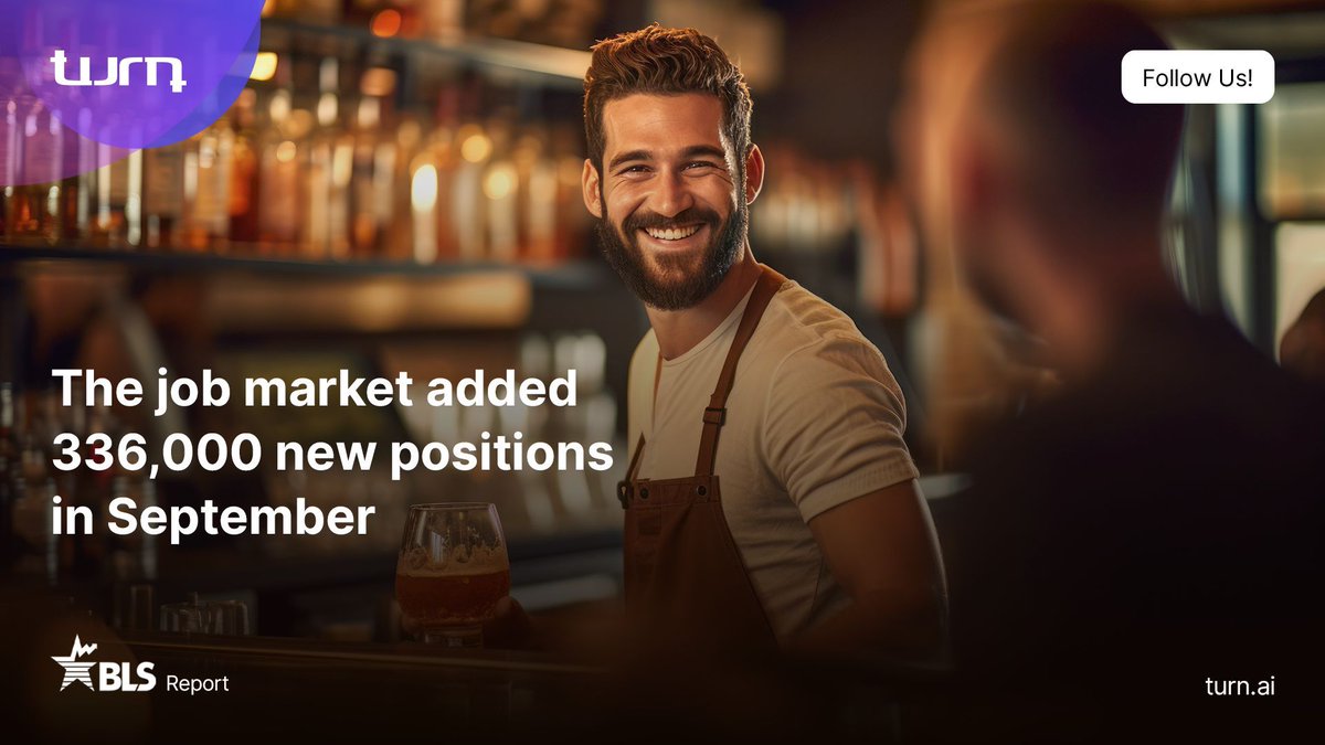 TurnTech_ai's tweet image. 📈 Job Market Update: September 2023 📊

👥 336,000 new jobs added.
🌟 Unemployment rate: 3.8%.

Hiring or job seeking? Turn&apos;s got your back with reliable background checks!

#JobMarket #EmploymentTrends #TurnSolutions