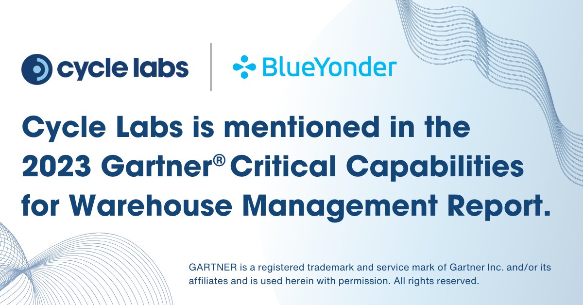 We are thrilled that Cycle Labs has been mentioned in the 2023 Gartner® Critical Capabilities for Warehouse Management Report and our partner @BlueYonder is recognized in this report! hubs.ly/Q025-6mc0 #TestAutomation #WMS #Innovation #GartnerReport
