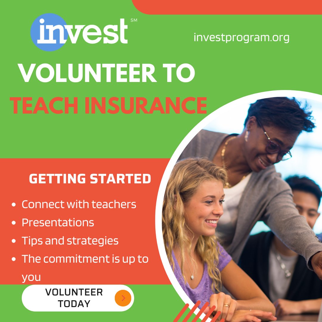 Volunteering with Invest helps connect you with future talent and insurance shoppers. Find out how you can help introduce young people in your community to insurance careers! Learn how to get involved with Invest! #InsuringOurFuture #InvestVolunteers hubs.la/Q025blvN0