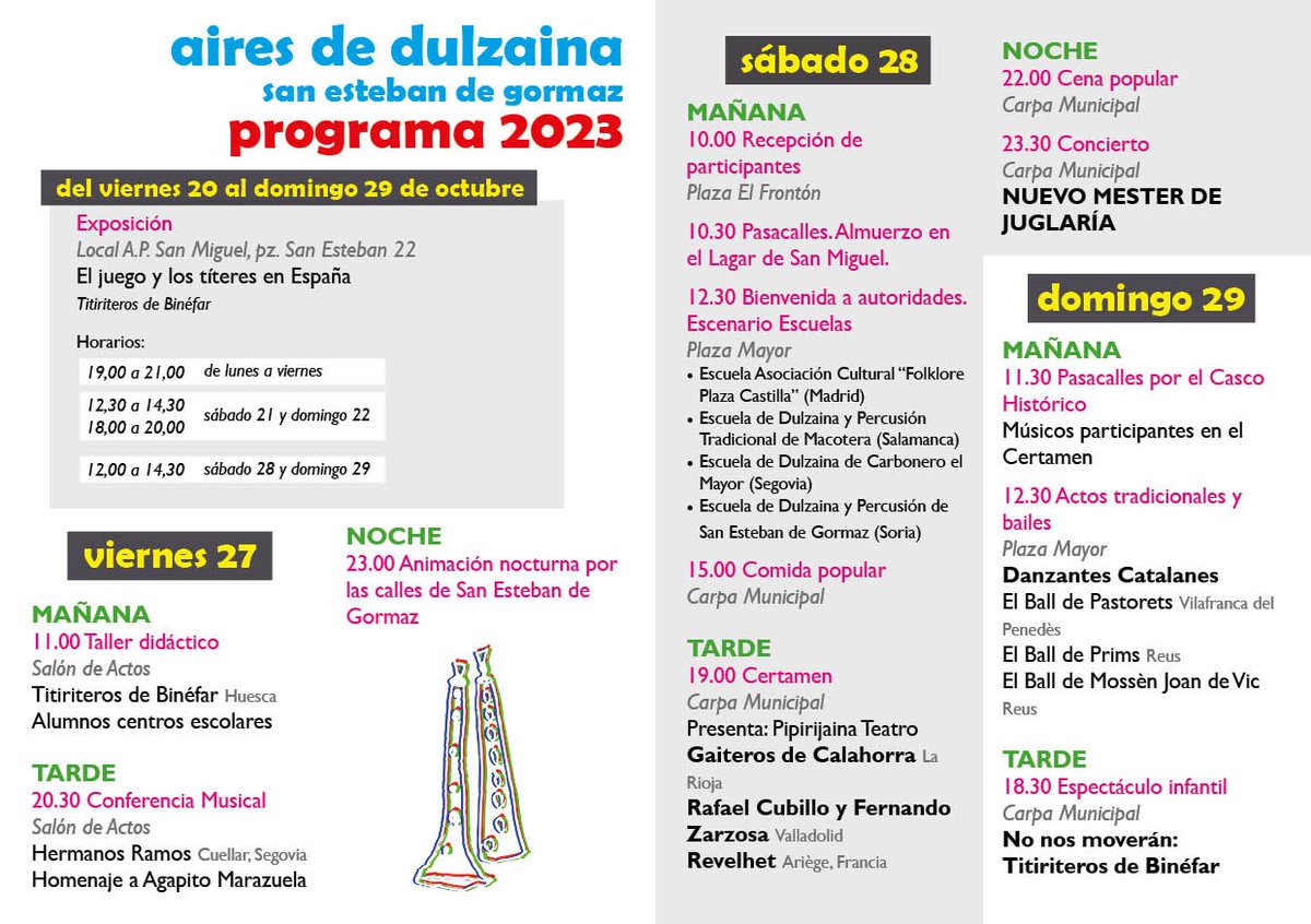 Con la 11 edición de <a href="/airesdedulzaina/">airesdedulzaina</a> llegan novedades! Empezando por nuestra cuenta de X!
Descubre todo sobre nosotros en
airesdedulzaina.com