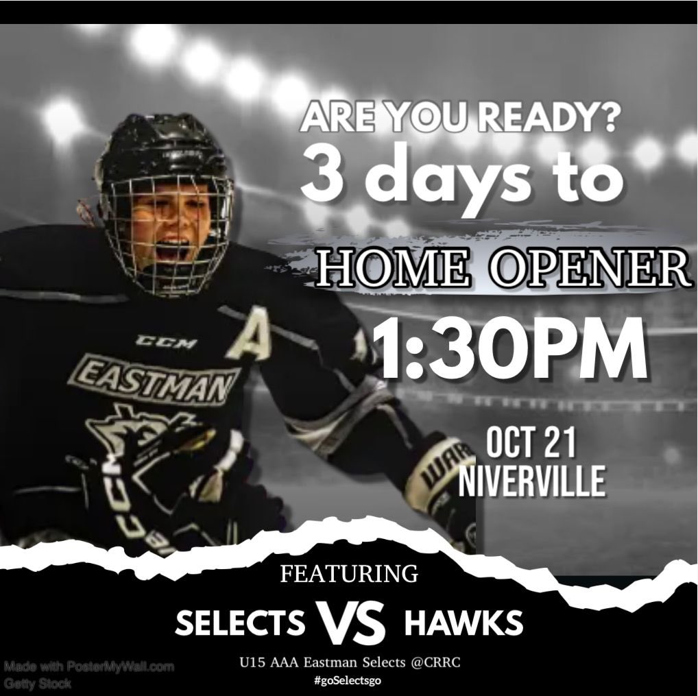 EMFemaleU15AAA's tweet photo. 🚨HOME OPENER ALERT!🚨Come cheer on the Selects this Saturday in Niverville! 🙌🏒#goSelectsgo

@MFHL_u15AAA 
@PVFemaleHawks https://t.co/RtOocyQey8