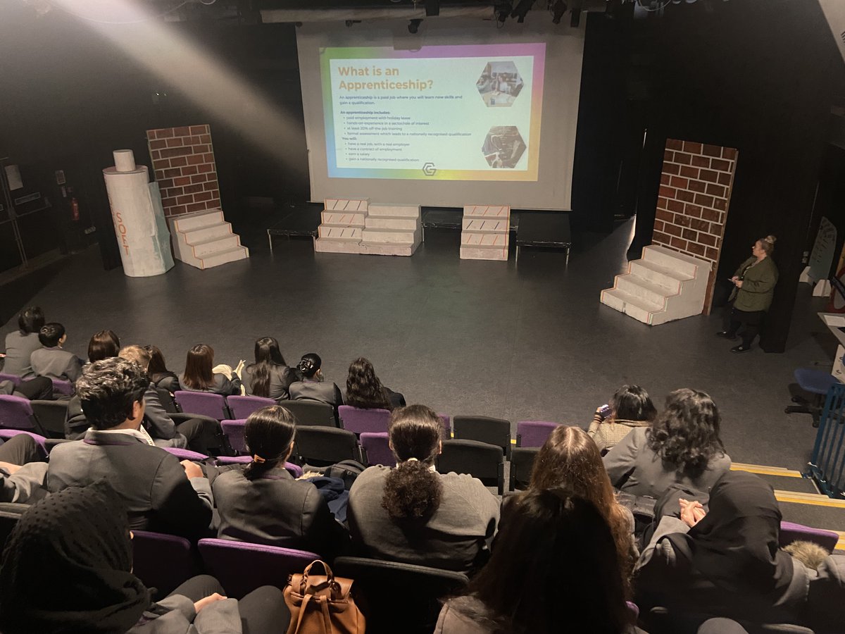 Thank you so much to Sophie Robinson from <a href="/growthcouk/">The Growth Company</a> for coming in to speak to our Year 11 students about post 16 Apprenticeships this week. 
The events continue with our "Next Steps" Careers Evening tonight at 5.30pm