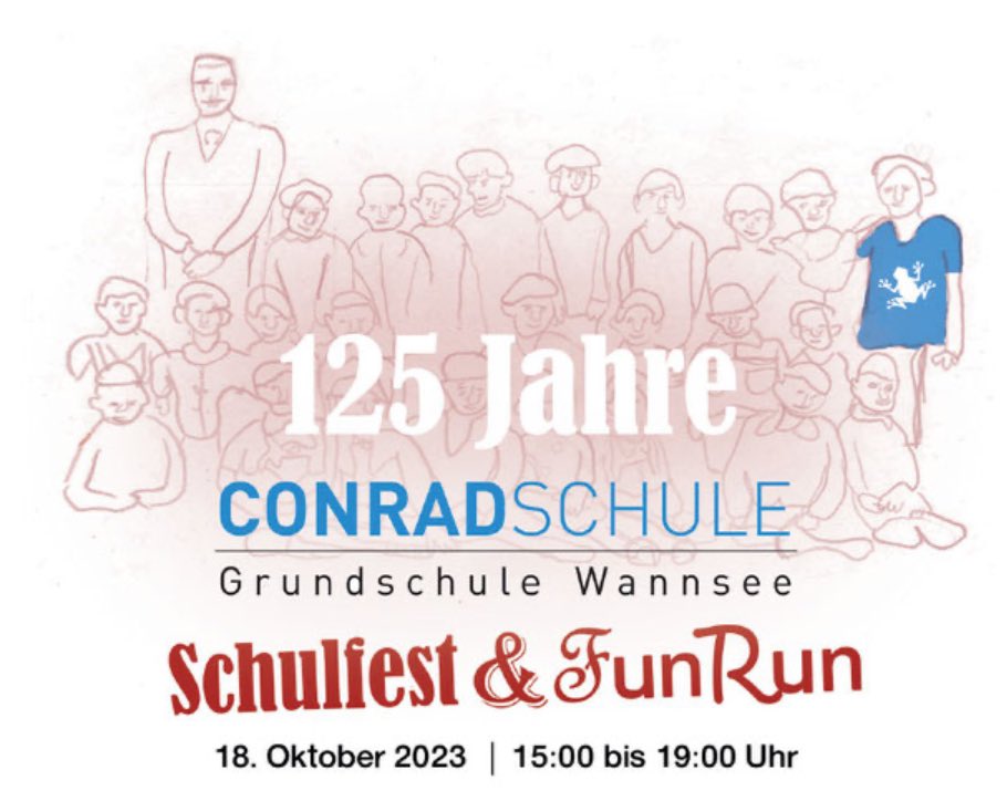 UlrikeKipf's tweet photo. Herzlichen Glückwunsch zum 125. Geburtstag der #Conrad-#Grundschule in #Berlin #Wannsee. Die Schulgemeinschaft hat heute gefeiert mit einem Fun Run, vielen Spielen, einem Leierkastenmann und kulinarischen Leckereien.
#SteglitzZehlendorf #Waldschule https://t.co/tTv9C0ODOm