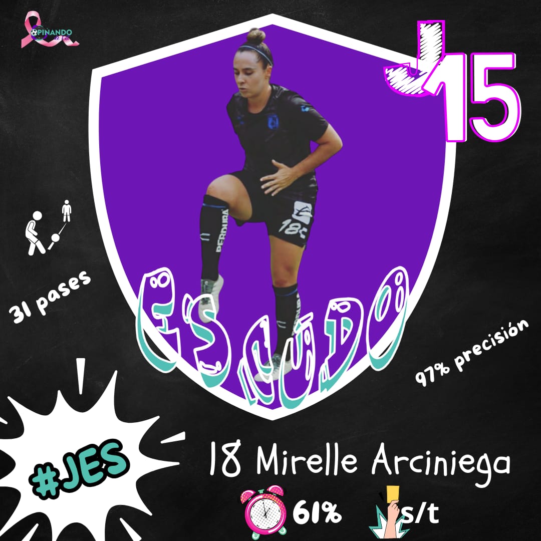 #JES

<a href="/mirellearci/">Mirelle Arciniega</a> es el escudo de <a href="/GallosFemenil/">Querétaro Femenil 🐓</a>