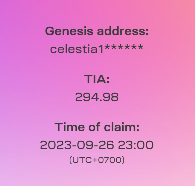 CryptoDuck_TH's tweet photo. $TIA จาก @CelestiaOrg อัปเดตตัวเลขแล้ว
[ เคยได้ TIA เท่าไหร่ ] × 3.25 = จำนวน TIA ใหม่
:
ไม่เชื่อ? 👉 https://t.co/ZBXGKlUi9N https://t.co/x98T7HMZwN