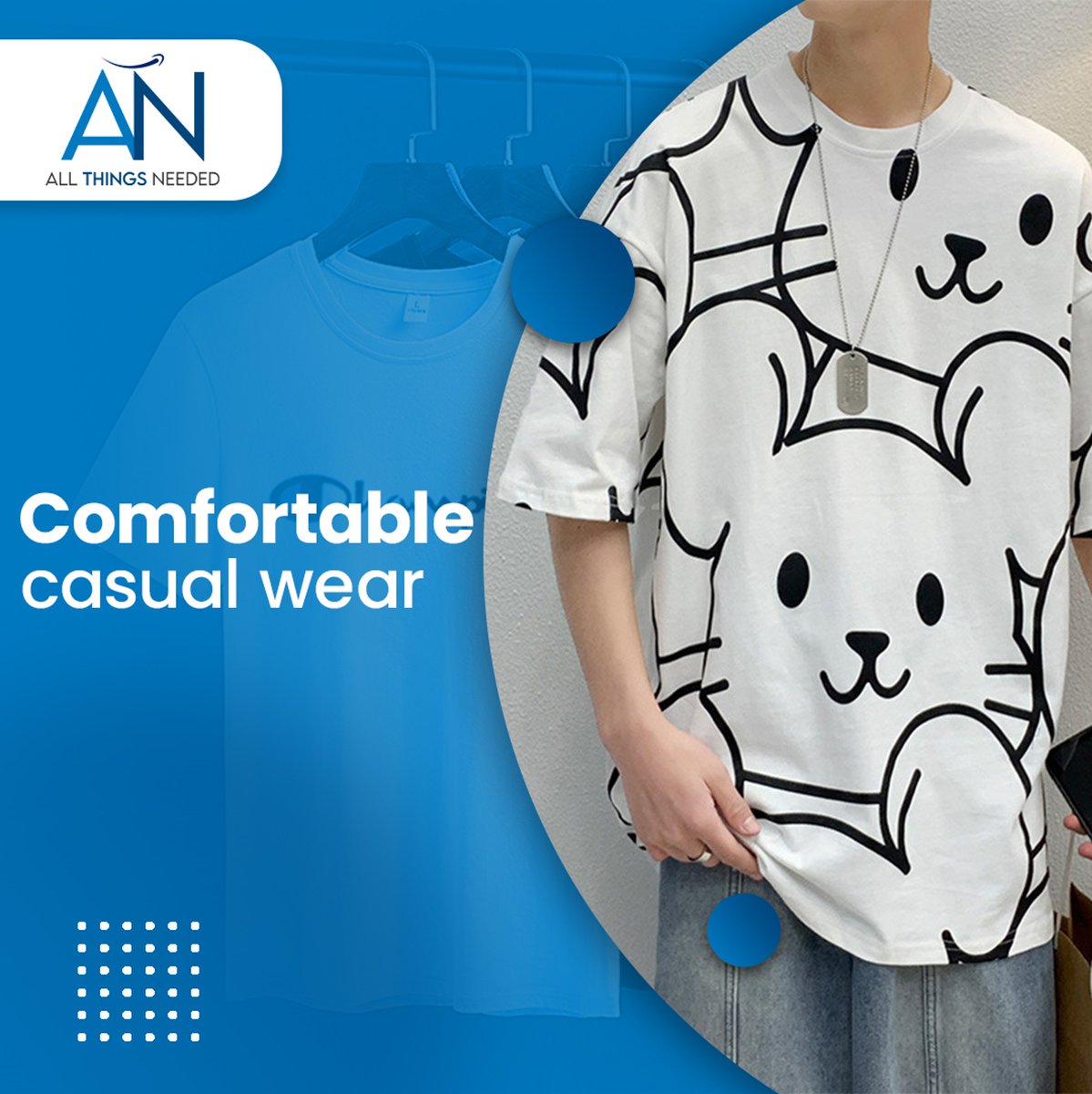 All_Things_Need's tweet image. ATN is a platform that provides vast options of T-shirts that will match your personality and vibes vigorously! 

#Fashionable #trend #boysshirts #freedelivery #buyonline #buy #OnlineShop #Shopnow #Shopping #shops #All_Things_Need #ATN #allthingsneededatn #allthingsneeded