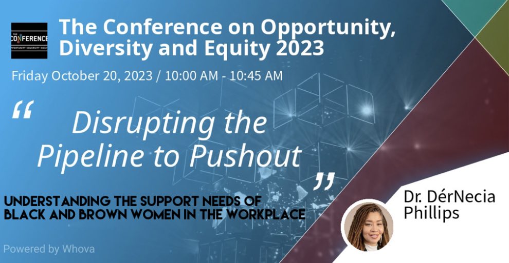 dernecia's tweet photo. You, yes, you! Allies, where you at?! Join us Friday to increase your understanding of the pushout experience to more meaningfully SUPPORT &amp; RETAIN Black and Brown women in the workplace.

Register in the conference Whova app

#TheConferenceOMA #OmahaChamber #BlackandBrownWomen https://t.co/ZZ0cJb1d9t