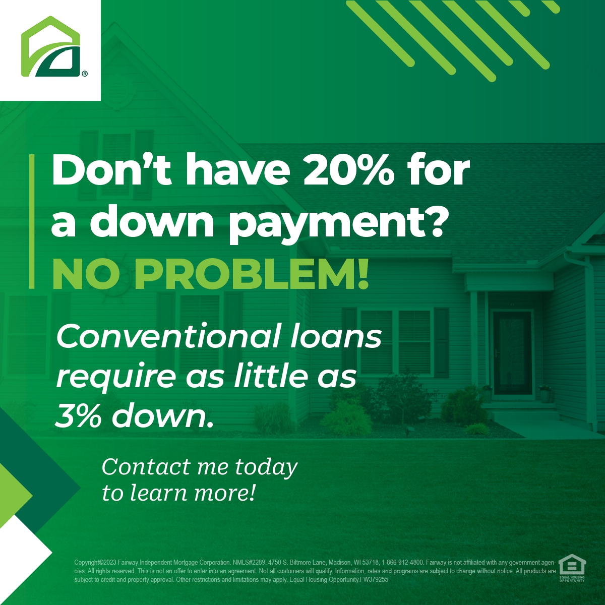 akbaum's tweet photo. While putting 20% down has its benefits, there are loan programs that allow 5%, 3.5%, and even 0% down payments. Contact me today to learn more! https://t.co/XZJYL60mrp
