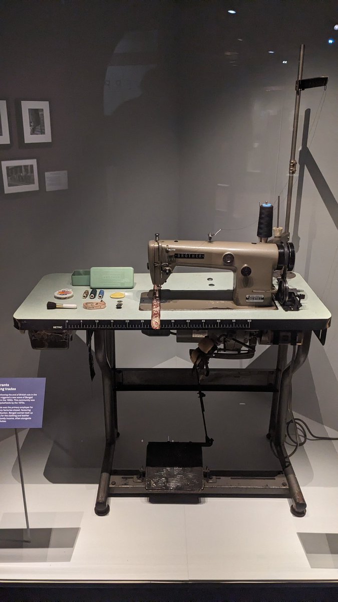 #FashionCity @MuseumofLondon docklands exhibition. 

Who remembers their parents working on these #brother #sowingmachines in the #70s, #80s and #90s?

My folks, who immigrated from Turkey and worked on these machines and it has been ingrained into  my mind.