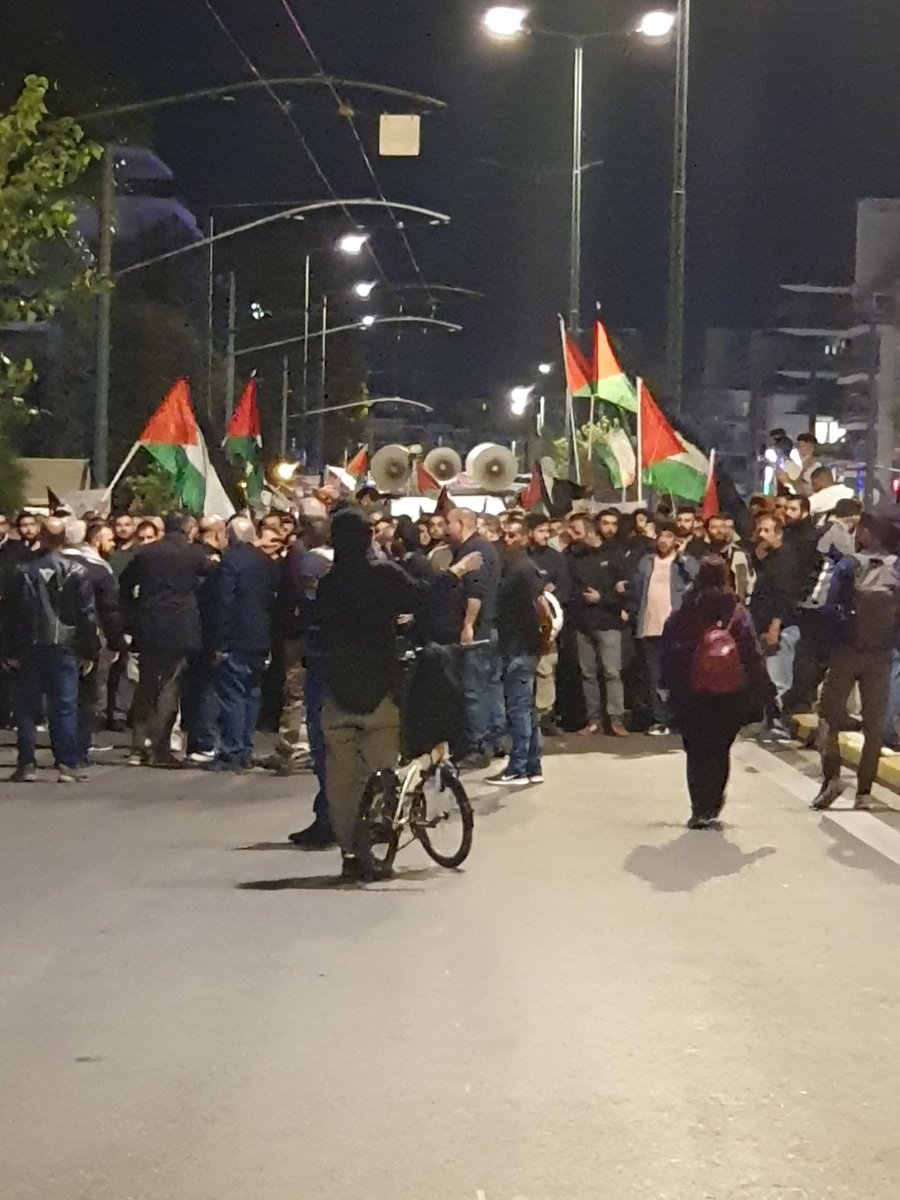 Protest in solidarity with #Palestinians  in Athens, Greece.