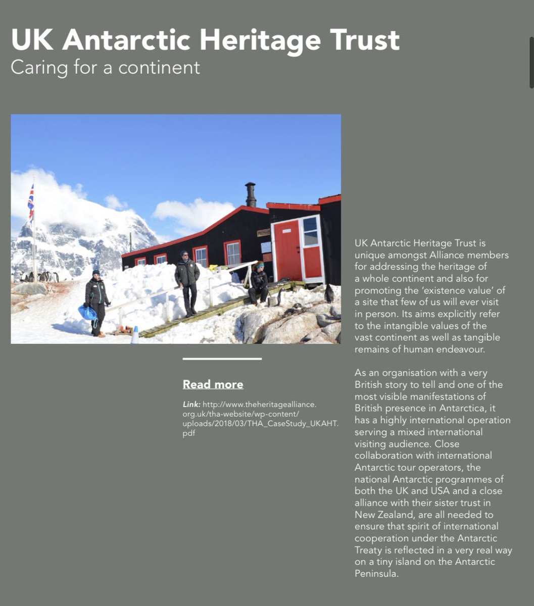 heritage_lizzie's tweet photo. Happy 30th Birthday to our @Heritage_NGOs members @AntarcticHT - also celebrating the 80th birthday of Port Lockroy - here they are too as a case study of international engagement in our #InternationalReport https://t.co/wBqeOuiPJP