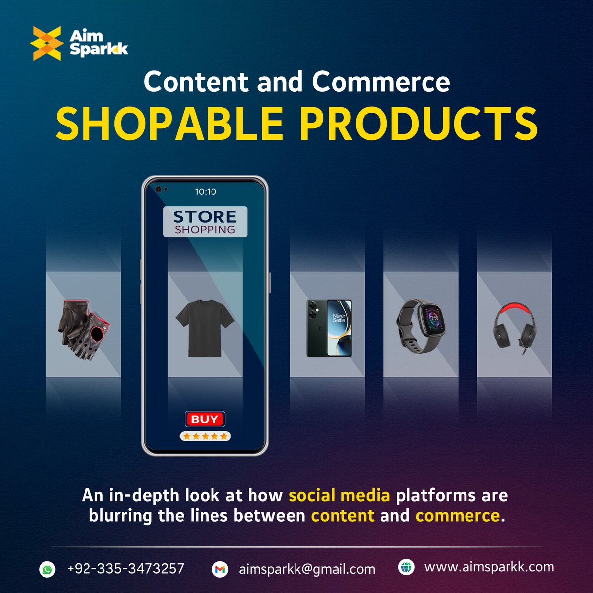 aimsparkk's tweet image. Turn your content into a commerce powerhouse with Aimsparkk&apos;s shoppable posts.
aimsparkk.com
#shoppableposts #contentcommerce #aimsparkk