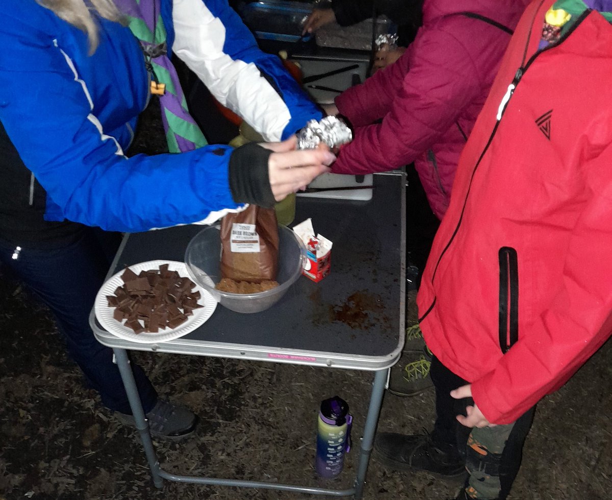 Backwoods cooking tonight another one of our #SkillForLife @ChorleyScouts