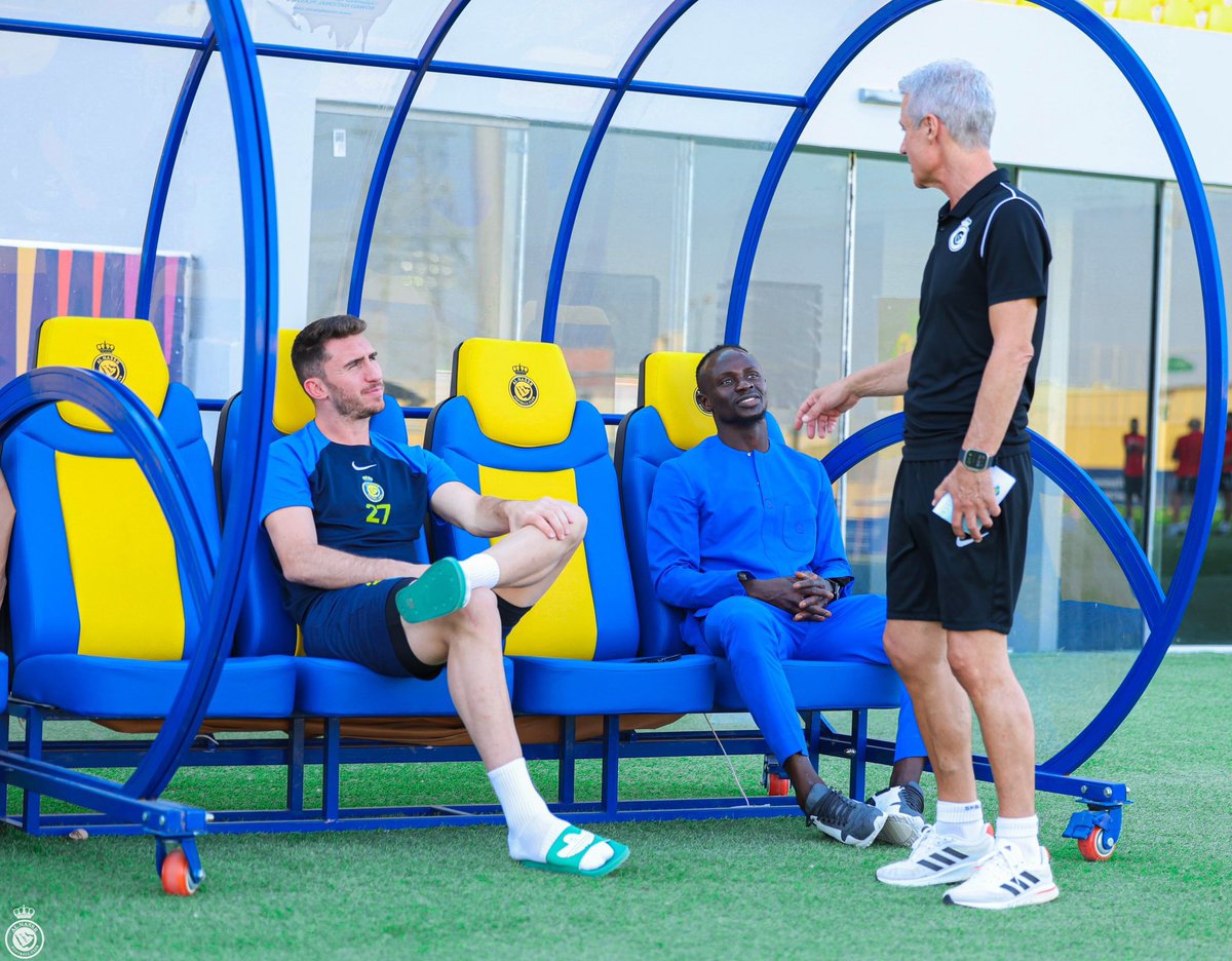 JoueursSN's tweet image. Sadio Mane de retour avec Al Nassr ! 📸💙💛