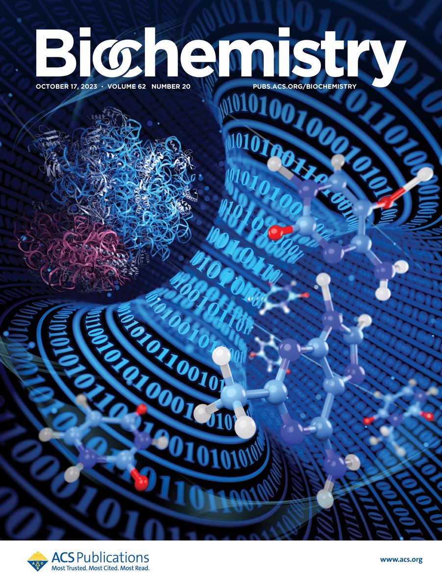 KoculiLab's tweet photo. We are very happy that Gyan's and Luis' paper titled "RNA Post-transcriptional Modifications of an Early-Stage Large-Subunit Ribosomal Intermediate" was selected for the cover of the Biochemistry Journal.
#MyACSCover @ACS4Authors  @UTEPCHEMISTRY @UTEPBIOINFO @UTEP https://t.co/WTfvT3jRDm
