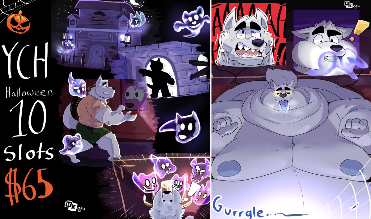IIIchubbyBear's tweet photo. 👻Ghost Frenzy👻
I��m opening a YCH for this halloween :3 It will end until this monday 30 of oct or until I sell all the slots!.
If you want one, please Fill the Form bellow 👇 https://t.co/IMgRlr5RNd