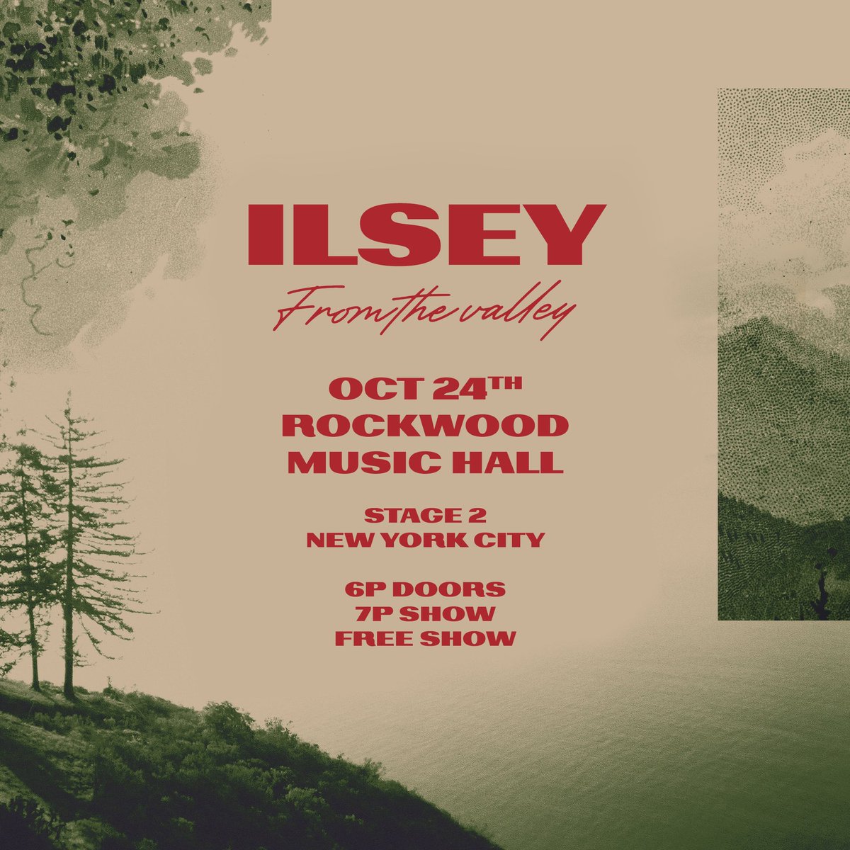 ilsey's tweet photo. See you next week NYC! Free show at @RockwoodNYC, come hang! 🤍 https://t.co/GMzLt0TZ7O