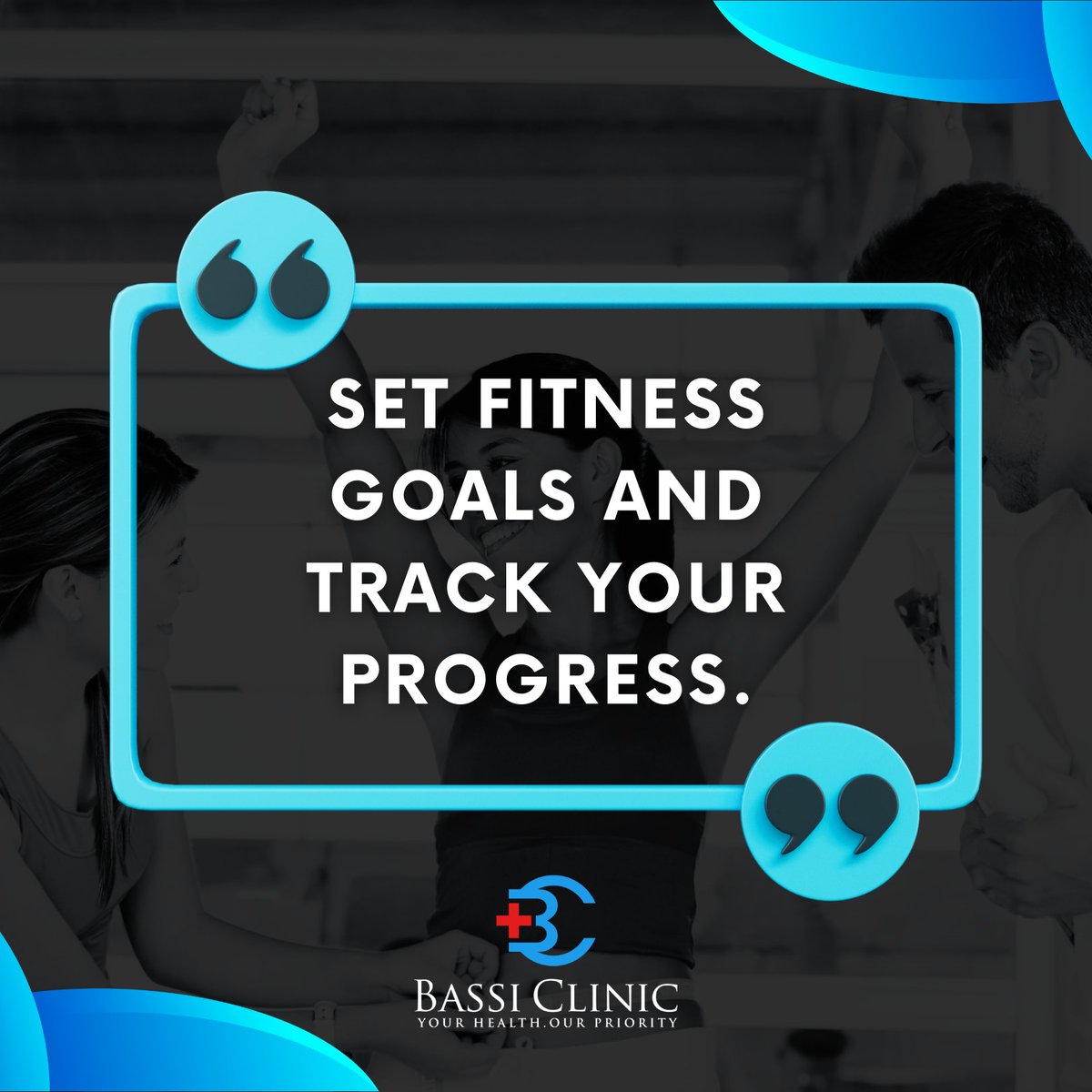 BassiClinic's tweet photo. 🏋️‍♀️ Ready to crush your fitness goals? Set 'em, track 'em, and own 'em! 📊 

Discover expert healthcare, tips, and inspiration at https://t.co/apousKk0Ye. Join us on social media for updates. 

#fitnessgoals2023 #progresstracking #wellnessjourney #bassiclinic #beyourbest https://t.co/Vd8Jzhb9tq