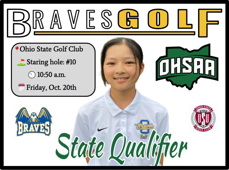 Olentangy Girls Golf (@golfolentangy) on Twitter photo We’re less than 48hrs away from teeing it up at the OHSAA State Championship! 🏆
Congrats and best of luck to all the teams & individuals competing, especially our very own Braves golfer, <a href="/meadowtiangolf/">Meadow Tian</a>! We’re less than 48hrs away from teeing it up at the OHSAA State Championship! 🏆
Congrats and best of luck to all the teams & individuals competing, especially our very own Braves golfer, <a href="/meadowtiangolf/">Meadow Tian</a>!