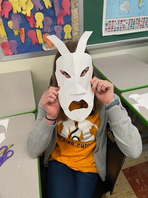 ClaggettMCS's tweet photo. Greek Drama Theatre Masks were made in the 7th Grade History Classes!! #claggettcommitment https://t.co/tpi59TK3lw