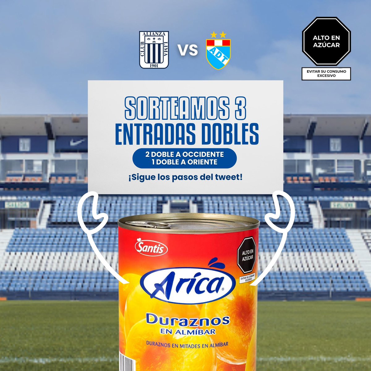 ¡Regalamos entradas para el último partido en Matute! 💙🤍

Los ganadores serán anunciados el viernes 20 a las 4:00 pm

Para participar tienes que:
🔁 RT esta publicación
💙 Like a este tweet
💬 Comentar por qué quieres ganar
🔝 Seguirnos en Instagram, Twitter y Facebook