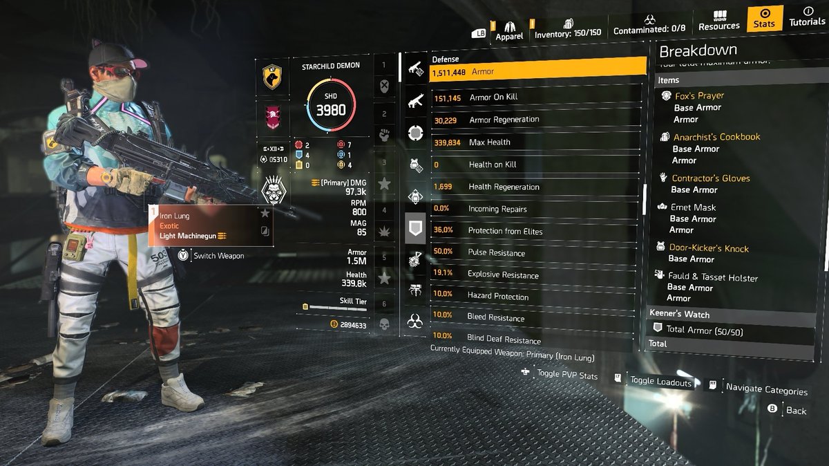 STARCHILD_DEMON's tweet photo. #Freebuilds right here๐งก @TheDivisionGame
Iron Lung Lmg /Pyromaniac
Perfectly Wicked
Perfect Spark
Incinerator turret
Armour regen
40% extra Lmg damage
150000 AOK
36%PFE https://t.co/XcrycaW3fx