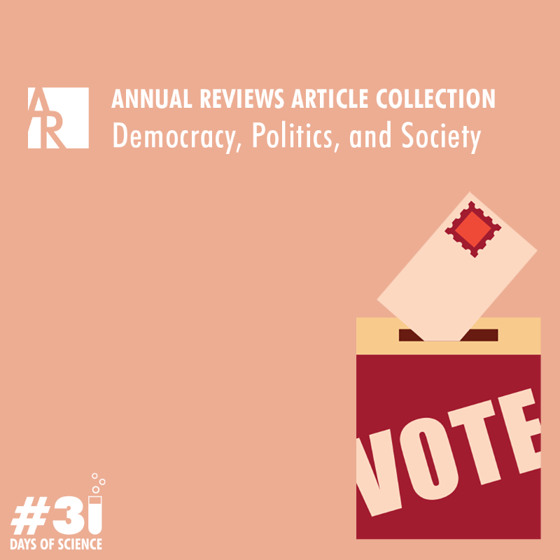 AnnualReviews's tweet photo. More than 100 years have passed since the ratification of the 19th Amendment to the U.S. Constitution. Explore inequality in democracy, voting laws, democratization and stability, in our free review collection. https://t.co/0tzpIomhgN
#31daysofscience