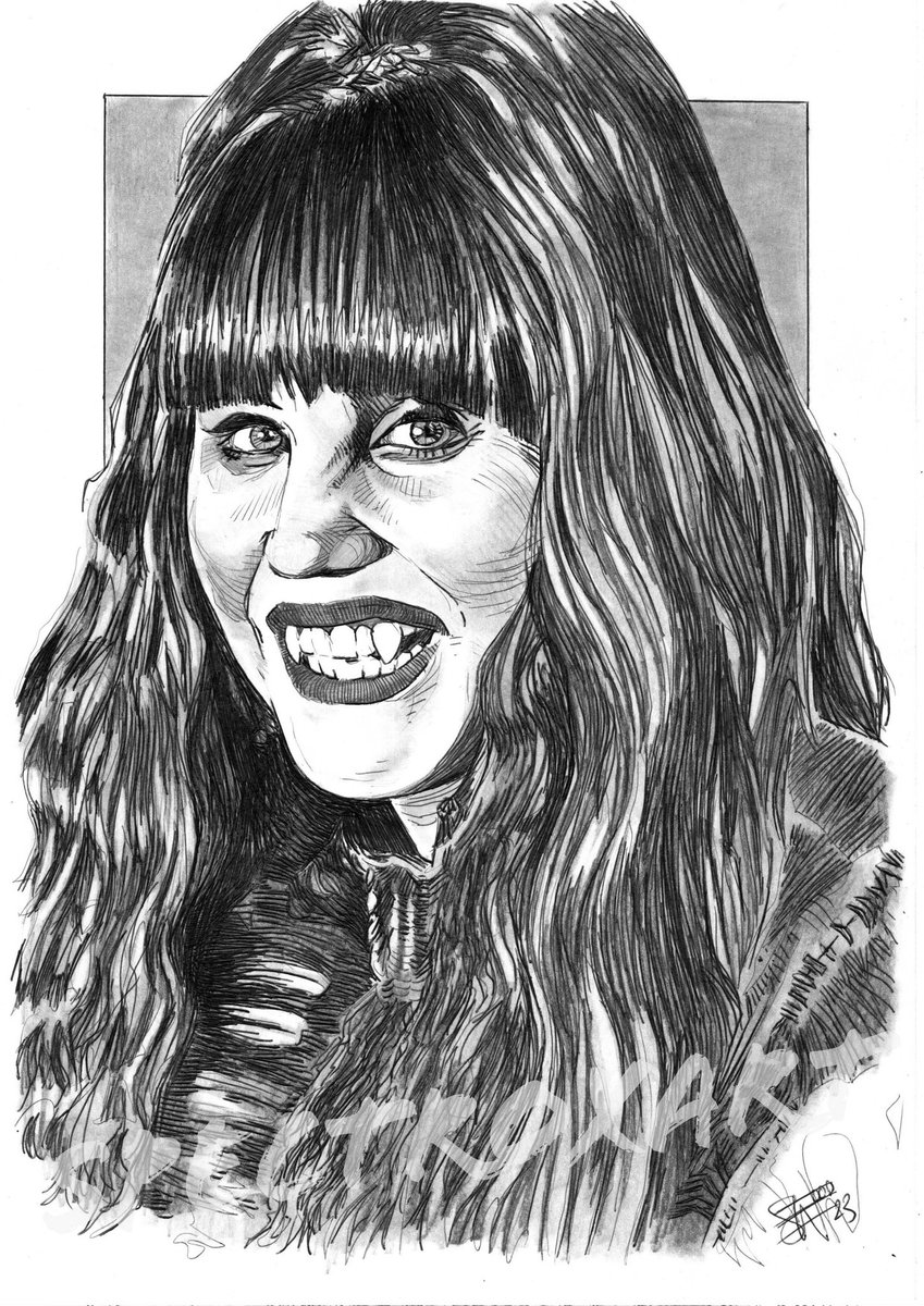 'Be strong, sweet little one...s*** on all of their graves.' Natasia Demetriou as Nadja of Antipaxos (What We Do in The Shadows).

#wwdits #whatwedointheshadows #nadjaofantipaxos #Nadja #NatasiaDemetriou  #penandink #artcommission 

ebay.co.uk/usr/spectroxart