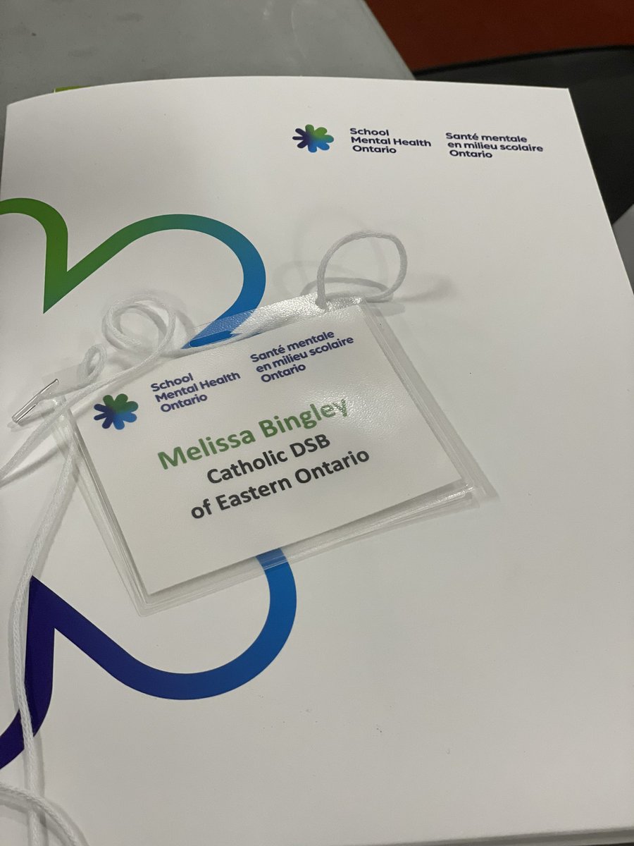 Happy to be connecting with other boards about the implementation of the grade 7 and 8 Mental Health Literacy Modules in our schools. <a href="/SMHO_SMSO/">School Mental Health Ontario</a>
