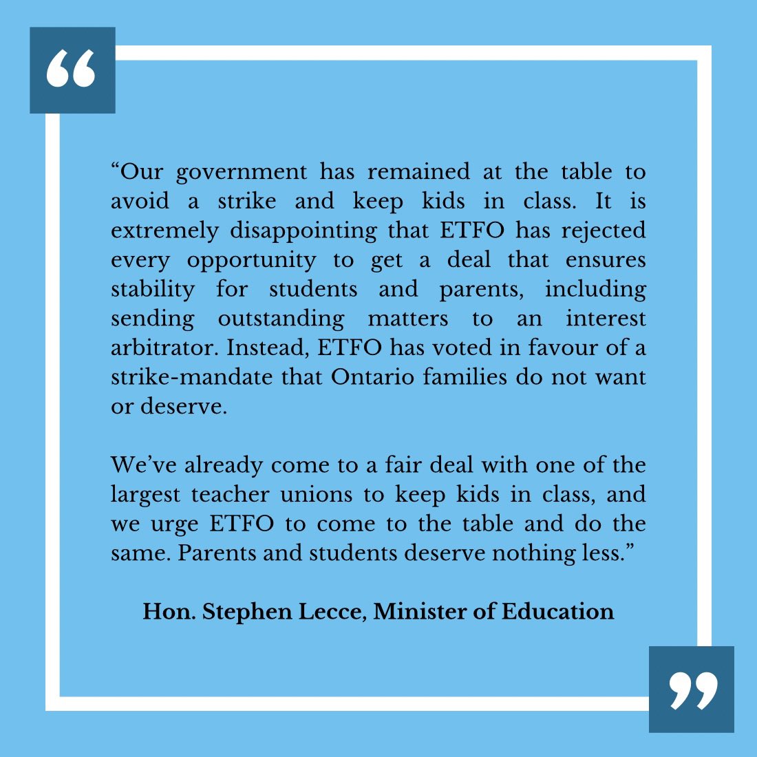 Stephen Lecce tweet media