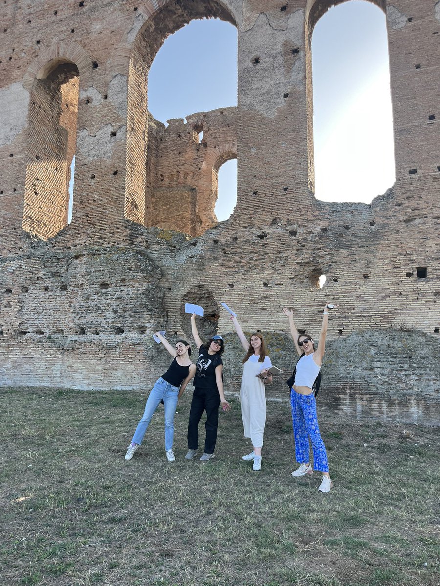 thecentrorome's tweet photo. Just some highlights from last week at the Centro! Featuring the Villa of the Quintilii, our interns hard at work at the American Academy in Rome, and exploring the Via Appia!

#classics #studyabroad #archaeology https://t.co/QWgWi8rG8p