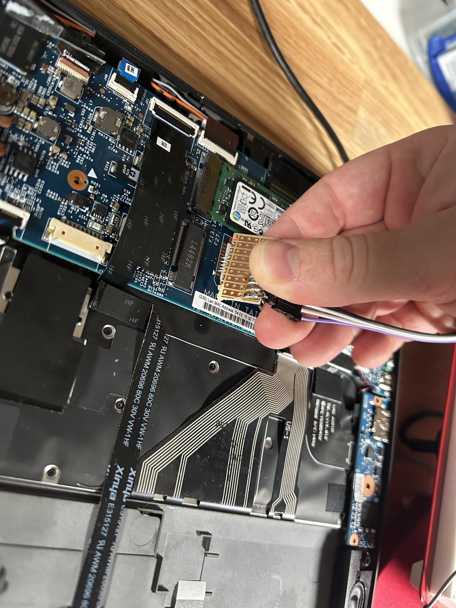 ghidraninja's tweet photo. Hot glue and pogo-pins because I’m too impatient to wait for the PCBs to arrive tomorrow😅 https://t.co/jHxatqm9my