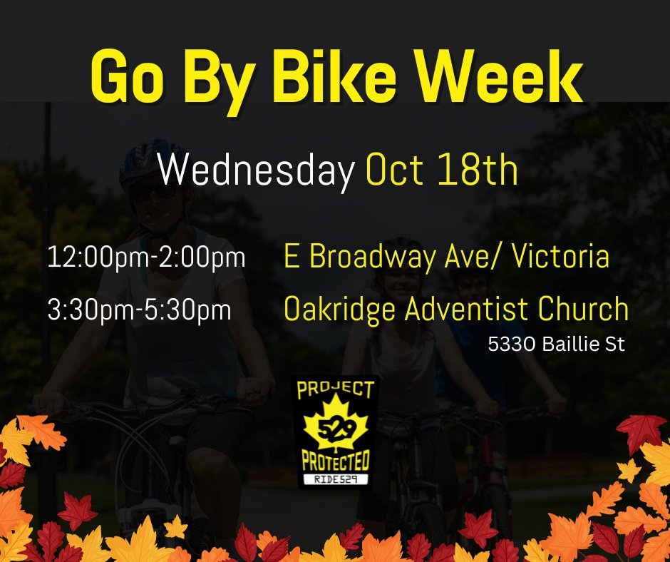 If u are braving the weather, so are we! Today, <a href="/Project529VAN/">Project 529 Vancouver</a> in partnership with the <a href="/TheGWCPC/">Grandview-Woodland CPC</a>  and <a href="/KOMCPC/">KOMCPC</a> are offering FREE <a href="/Project529BC/">Project 529 Community</a> bike registrations! Times and locations noted below ⬇️ #GoByBike #GoByBikeWeek <a href="/WeAreHub/">HUB Cycling</a> #ridesafe