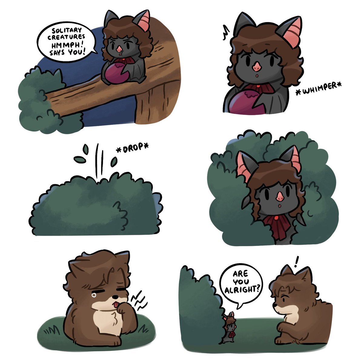salmonblurb's tweet photo. Bite the Moon (Part 9) They meet!! 
.
.
.
Check out my Patreon if you wanna support me in making this comic and also see early previews to the next parts!! Thank you for all the support! https://t.co/KBN6qUo9Ut