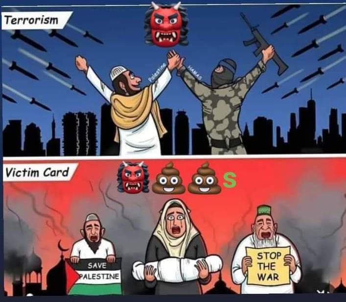 #Terrorism and #VictimCard 
#HamasTerrorists