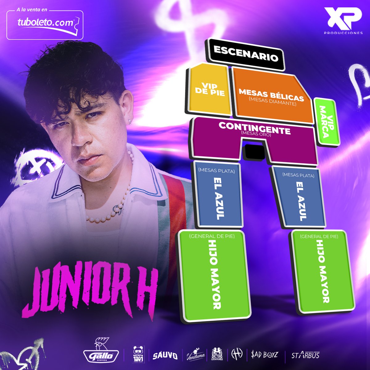 XpProducciones's tweet photo. COMPRA TUS ENTRADAS PARA EL CONCIERTO DE JUNIOR H
31 DE OCTUBRE E - XELA
Mesas Bélicas: Q1,455.00
Mesas Contingente: Q1045.00
Vip de pie: Q750.00
Mesas El Azul: Q725.00
Localidad El hijo mayor (genreal de pie) : Q425.00
Los boletos estan a la venta en https://t.co/ejloUDwU0z https://t.co/Ptq7ga7BEI