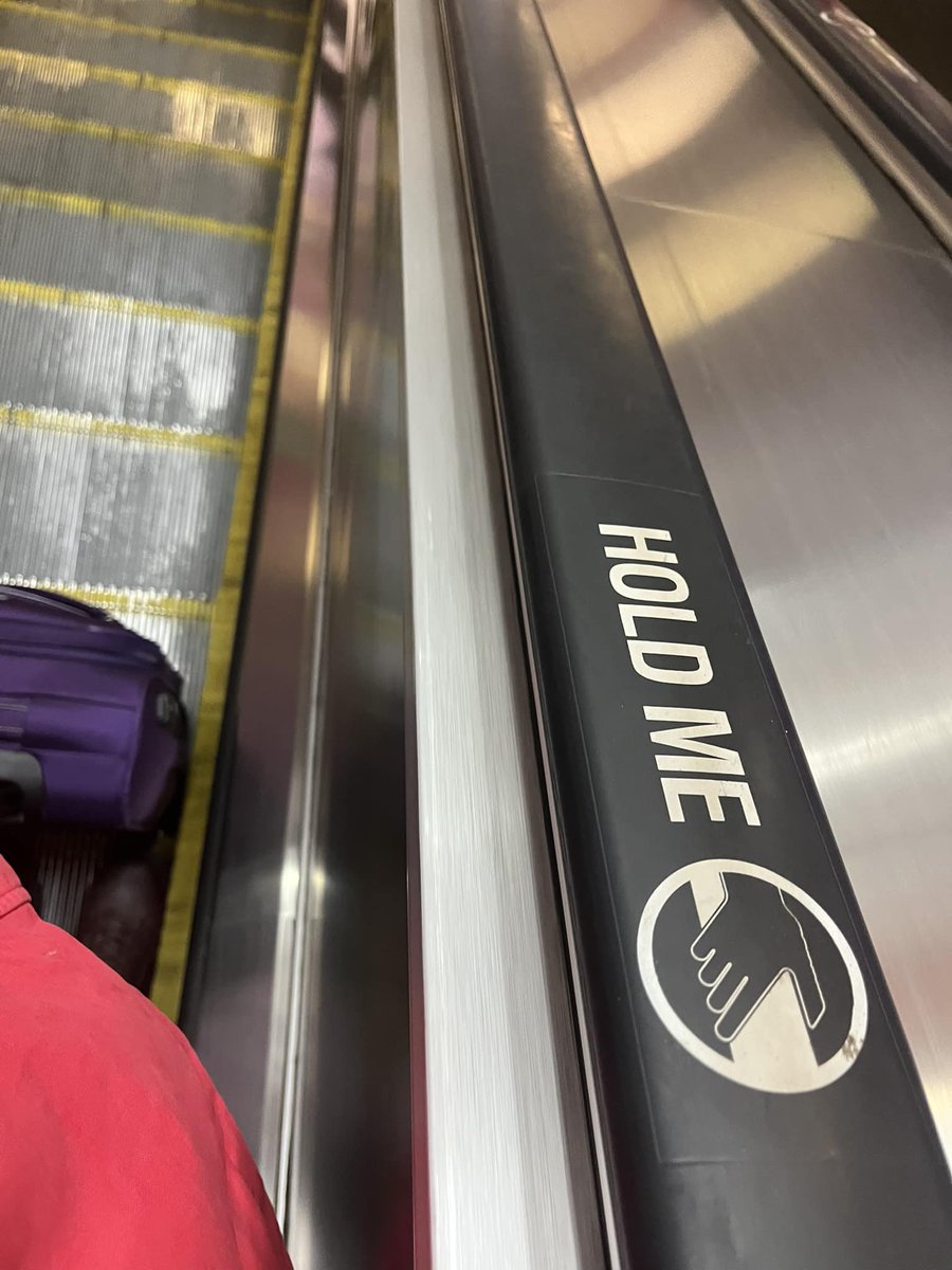 adamgreattweet's tweet photo. same, escalator handrail, same https://t.co/zqJ9RHp2Pf