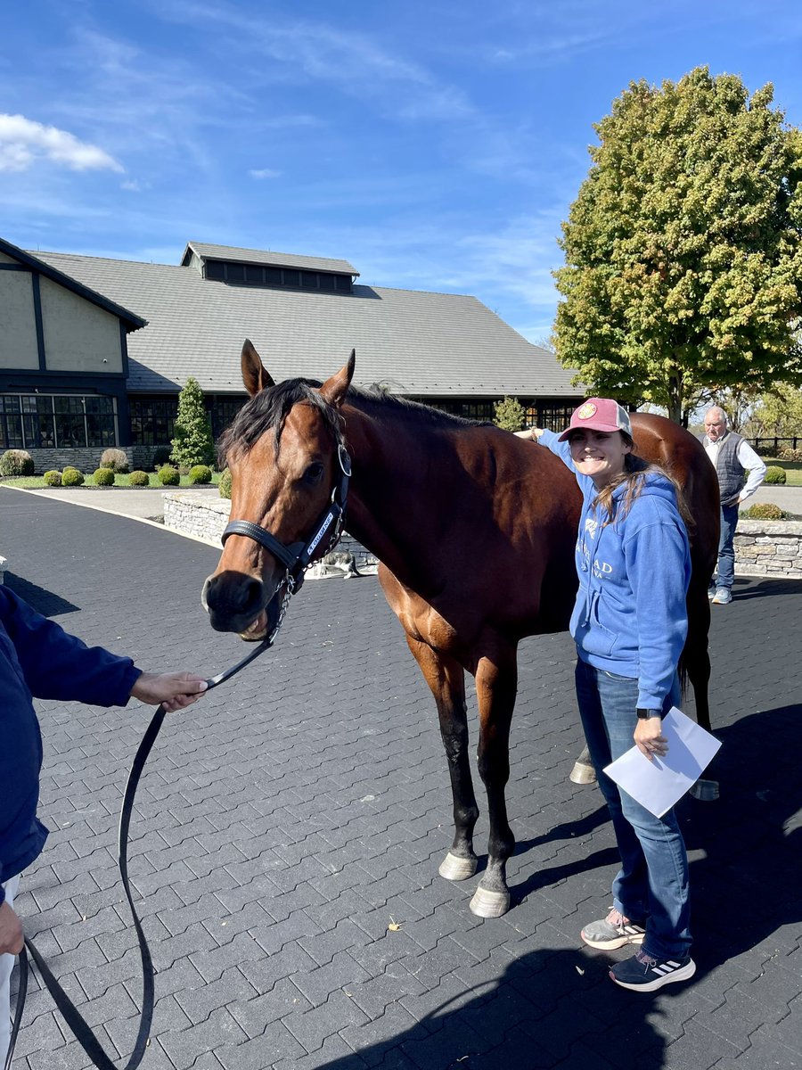 chuck_005's tweet photo. so proud to see this @ElmTreeKY grad, #Loggins, new to @HillnDaleFarm for 2024. he was a farm favorite from the start. https://t.co/UZWIvQcYYJ