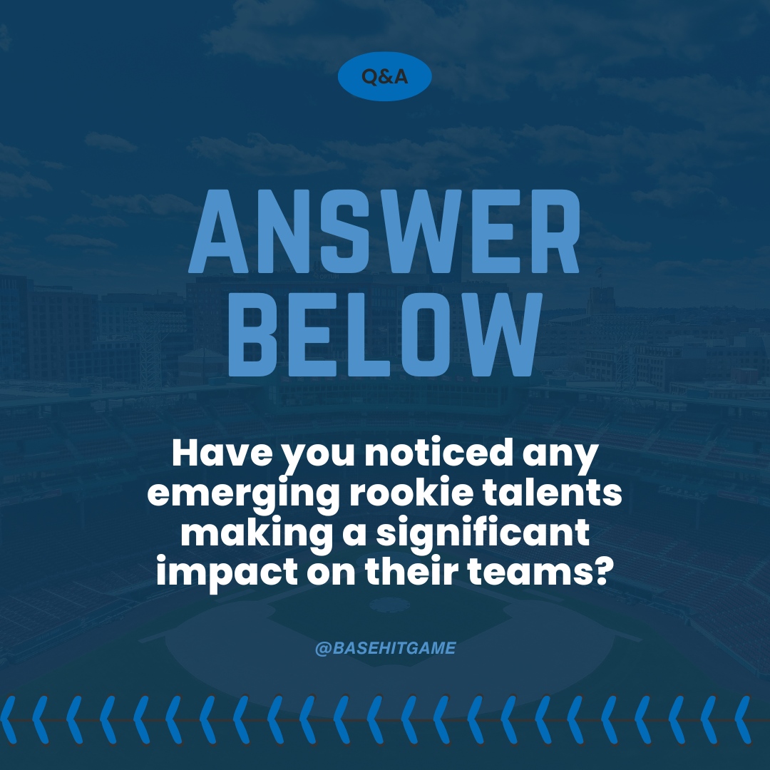 basehitgame's tweet image. We got a Question, you got an answer for most impactful rookie? 
We’d love to hear it!

#BaseHitGame
#CompeteAndWin
#BaseHitQ&amp;amp;A
#BaseballLegacy
#StrategicGameplay
#LeadYourTeam
#BaseballChallenge