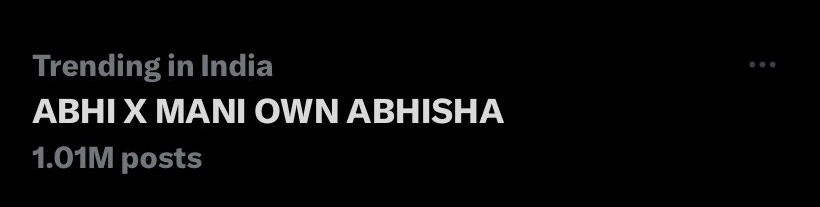 AFangir87053650's tweet photo. Our 5th 1M is done...so happy... We're rocking as always

ABHI X MANI OWN ABHISHA
#AbhishekMalhan #ManishaRani #Abhisha #Abhisha𓃵 #AbhishaFam https://t.co/OPboWnFj5a