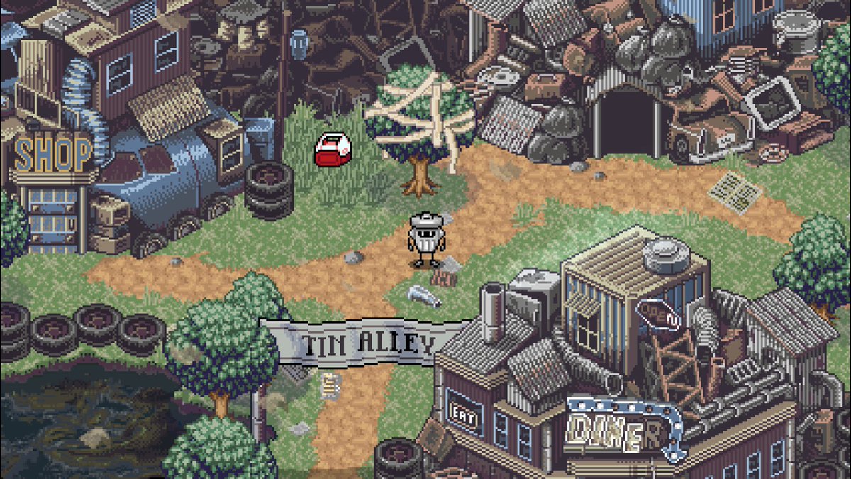 This week's #TurnBasedThursday host is totally trashy.

No, wait, that's a good thing! 😆 It's a very cool SNES-styled jRPG, set in a fantasy world of garbage. Made by two janitors!

Keep your games out of the refuse bin; follow <a href="/DumpKingdoms/">👑 Kingdoms of the Dump - OUT NOW</a> and showcase in tomorrow's thread!