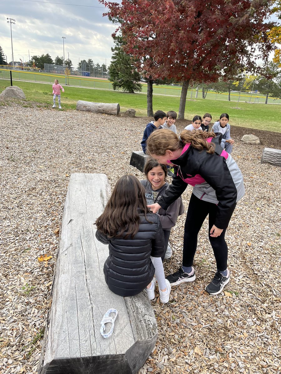 MissRachner's tweet photo. Today is take me outside day! After brainstorming some ideas in class we took advantage of this beautiful weather and presented our Empathy skits outside 😁 @StJohnPaul2 @EcoPanthersSJP2 https://t.co/VB5455p8pA