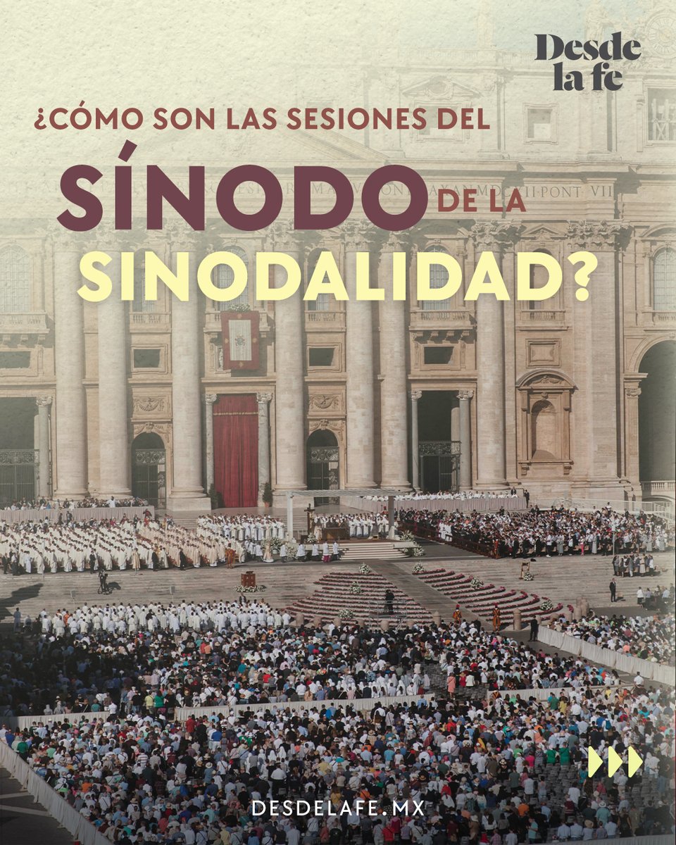 DesdeLaFeMx's tweet image. El #Sínodo de la "Sinodalidad”, se realiza para reflexionar cómo estamos viviendo la sinodalidad en la Iglesia y, desde esa reflexión e iluminados por el Espíritu santo, discernir qué estructuras tendrían que modificarse para ayudar a que la #sinodalidad se refleje en la Iglesia