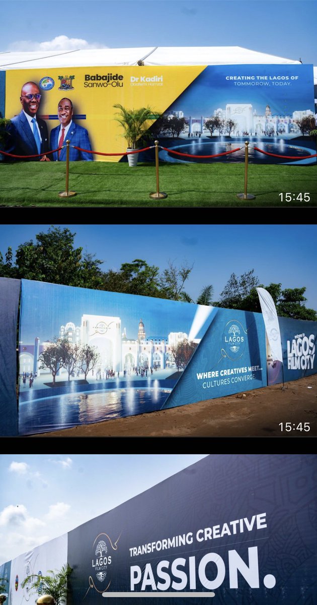 KemPatriot's tweet photo. #PicThread
#Thread
Sights from the sod turning of the #LagosFilmCity
Historic Day as Lagos Film City Becomes Reality with Groundbreaking in Ejinrin, Epe.
Lagos, Nigeria | 18 October 2023:
Lagos State Government, under the visionary leadership of Governor Babajide Sanwo-Olu, @jidesanwoolu
held the ceremonial groundbreaking of the Lagos Film City in Ejinrin, Epe Lagos. A three year journey, which originated from the vision and oversight of Mr. Linus Idahosa, @LinusIdahosa
CEO and Founder of Del-York Group @DelyorkAcademy
Lagos Film City promises to be a one-stop destination for a thriving film, entertainment, and production ecosystem, through its state-of-the-art sound stages, cutting-edge post-production facilities, meticulously crafted movie sets, educational institutions, and a contemporary theme park, this project aspires to inspire - empowering talent development, bridging collaboration, and uniting the world through the creative arts, catalyzing opportunity, and economic growth across the nation. With collaboration at the heart of this global project, the Lagos Film City will welcome global partnership, under the oversight of Del-York Group. "Collaboration is the heartbeat of creativity. With the Lagos Film City, we will unite diverse cultures in a shared creative vision, serving as a melting pot where the global creative community converges and collaborates. When we come together, work in unison, and craft stories together, we don't just make art; we make history. Lagos has the potential to not only be a hub but also the epicenter of the global entertainment industry. This venture is more than a catalyst for creative mastery, economic vibrancy, and job generation; it is the set of keys that will unlock an extraordinary future for our beloved city”, stated Mr. Idahosa.
Under the visionary leadership of Governor Babajide Sanwo-Olu, Lagos is on a transformative journey. His unwavering commitment and pioneering vision are setting Lagos on a path to becoming one of the world's leading economies and entertainment epicenters. Governor Sanwo-Olu's dedication is evident in every stride he takes, every policy he enacts, and every vision he shares for the people of Lagos. Through his foresight, Lagos Film City places the arts and entertainment sector at the heart of the city's development, recognizing its immense potential to shape the future. The project is envisioned as a first-of-its-kind creative industry conclave where academia meets industry. This 100-hectare live, work, and play facility boasts 900 metres of prime waterfront and is in the serene and picturesque old town of Ejinrin in the Epe Local Government Area of the state. Ejinrin harbours much of Lagos and Nigeria’s early commercial history and is said to be the location of Nigeria’s first commercial seaport and home to the country’s first post office.
The Lagos State Government has initiated a thorough 30-year development strategy to expedite the state's infrastructural evolution. This strategy aims to bolster infrastructure, draw investments, amplify opportunities, foster tourism and uplift the living standards of Lagosians. Notably, the Lagos Film City stands as a significant highlight of this plan. The collaboration between the Lagos Film City and the Lagos State Ministry of Tourism, Arts and Culture is expected to generate substantial economic impact. With an anticipated influx of international visitors, it's projected that the tourism sector alone will contribute significantly to the local economy, potentially boosting revenue by over 20% in the coming years.
This first-of-its-kind entertainment ecosystem embodies a forward-thinking initiative set to emerge as a worldwide hub for creativity, innovation, and cultural prominence. Africa, with its vast cultural diversity, breathtaking landscapes, and myriad untold stories, has always sought a stage to display its creative excellence.
#Delyork
#DelyorkAcademy
#KemKem